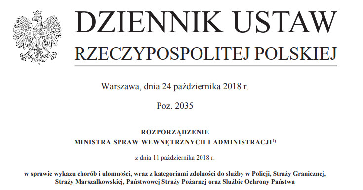 ROZPORZĄDZENIE MINISTRA SPRAW WEWNĘTRZNYCH i administracji z dnia 11