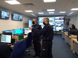 Symboliczne otwarcie zmodernizowanego Stołecznego Stanowiska Kierowania