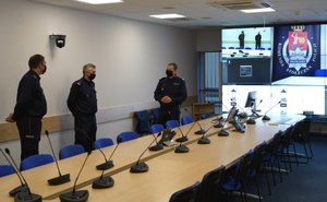 Symboliczne otwarcie zmodernizowanego Stołecznego Stanowiska Kierowania