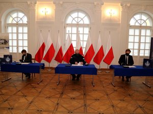 Podpisanie umowy na budowę nowej siedziby Komendy Powiatowej Policji w Mińsku Mazowieckim