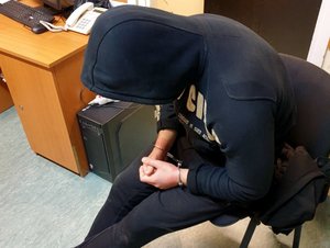 Zatrzymany mężczyzna