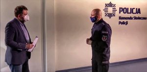 Wywiad Rzecznika Komendanta Stołecznego Policji nadkom. Sylwestra Marczaka z redaktorem Piotrem Świerczek