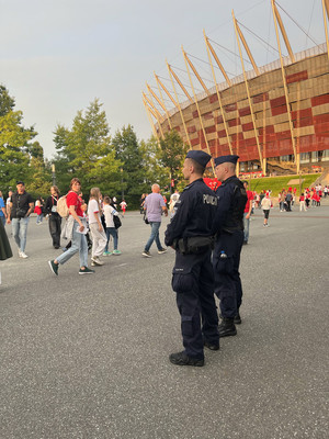 Policyjne zabezpieczenie meczu Polska - Turcja