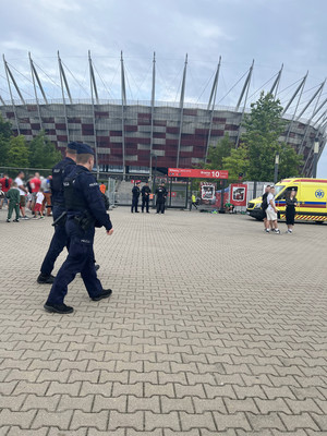 Policyjne zabezpieczenie meczu Polska - Turcja