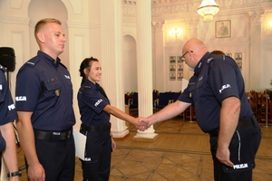 Listy gratulacyjne, nagrody i awanse na wyższe stopnie służbowe