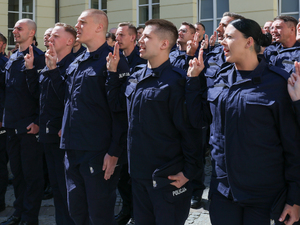 Nowo przyjęci policjanci złożyli ślubowanie