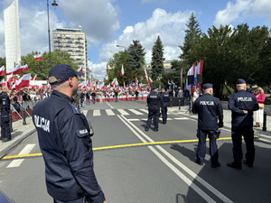 Policyjne zabezpieczenie uroczystości zaprzysiężenia Prezydenta Rzeczpospolitej Polskiej - wideorelacja