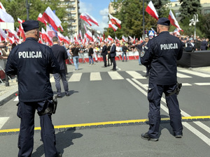 Policyjne zabezpieczenie uroczystości zaprzysiężenia Prezydenta Rzeczpospolitej Polskiej - wideorelacja