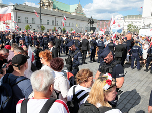 Policyjne zabezpieczenie uroczystości zaprzysiężenia Prezydenta Rzeczpospolitej Polskiej - wideorelacja