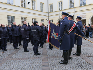 Ślubowanie nowo przyjętych policjantów
