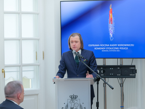 W odprawie kadry kierowniczej Komendy Stołecznej Policji uczestniczył Wojewoda Mazowiecki Pan Mariusz Frankowski