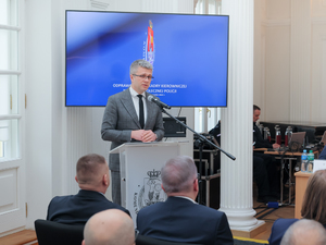 W odprawie kadry kierowniczej Komendy Stołecznej Policji uczestniczył Prokurator Okręgowy w Warszawie Pan Michał Mistygacz