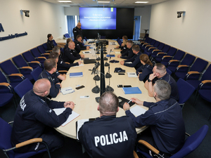 Odprawa koordynatorów procedury „Niebieskie Karty” garnizonu stołecznego Policji. Działania na rzecz skutecznego przeciwdziałania przemocy domowej