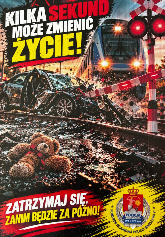 Policjanci prowadzili działania „ROGATKI” w rejonie przejazdów kolejowych