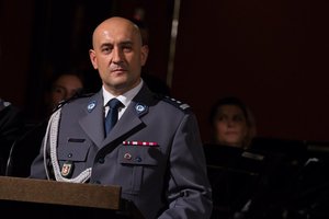 Zastępca Komendanta Stołecznego Policji na obchodach Święta Policji w Wilnie
