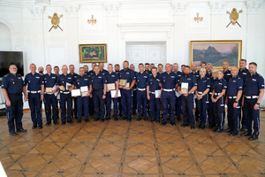 Uroczyste zakończenie wojewódzkich eliminacji konkursu „Policjant Ruchu Drogowego” w Komendzie Stołecznej Policji