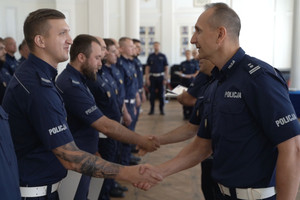 Uroczyste zakończenie wojewódzkich eliminacji konkursu „Policjant Ruchu Drogowego” w Komendzie Stołecznej Policji