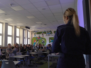 Wykład ze studentami prawa Akademii Leona Koźmińskiego