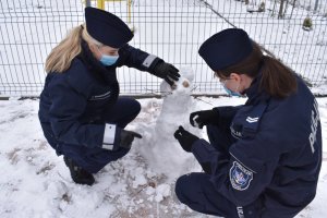 wizyta policjantów w ZSSP w Ostrówka