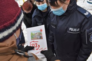 wizyta policjantów w ZSSP w Ostrówka