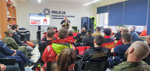 Szkolenie na terenie Komisariatu Rzecznego Policji w Warszawie.
