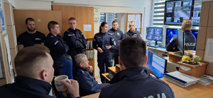 Funkcjonariusze z Centrum Szkolenia Policji w Legionowie w Komisariacie Rzecznym Policji