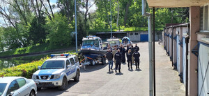 Funkcjonariusze z Centrum Szkolenia Policji w Legionowie w Komisariacie Rzecznym Policji