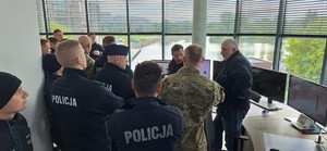 Funkcjonariusze z Centrum Szkolenia Policji w Legionowie w Komisariacie Rzecznym Policji