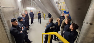 Funkcjonariusze z Centrum Szkolenia Policji w Legionowie w Komisariacie Rzecznym Policji