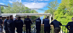 Funkcjonariusze z Centrum Szkolenia Policji w Legionowie w Komisariacie Rzecznym Policji