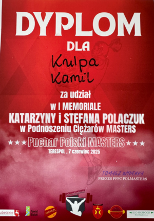 Puchar Polski Masters dla policjanta Komisariatu Rzecznego