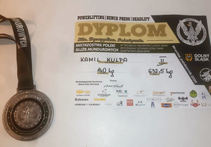 Srebrny medal na Mistrzostwach Polski Służb Mundurowych Federacji WPC Polska