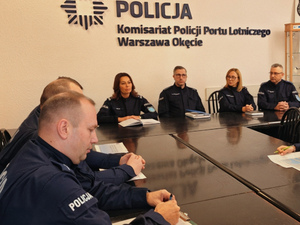 Odprawa roczna w Komisariacie Policji Portu Lotniczego Warszawa Okęcie