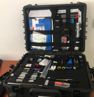 zajęcia praktyczne z technikiem kryminalistyki