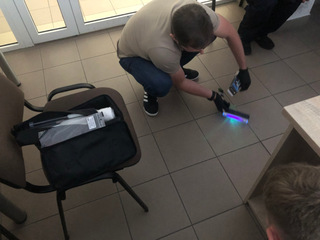 zajęcia praktyczne z technikiem kryminalistyki