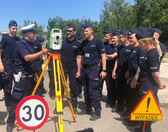 Policjanci podczas szkolenia w zakresie Ruchu Drogowego